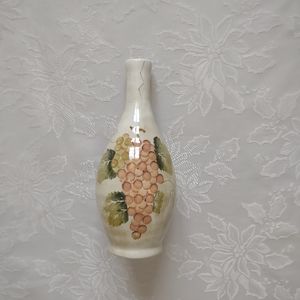 Vase floral hand painted Grapes